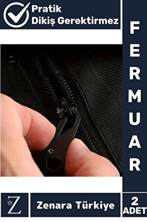 Dayanıklı Dikiş Kurulum Gerektirmez Ayakkabı Çanta Valiz Mont Pratik Fermuar Sürgüsü Başlığı 2 Adet