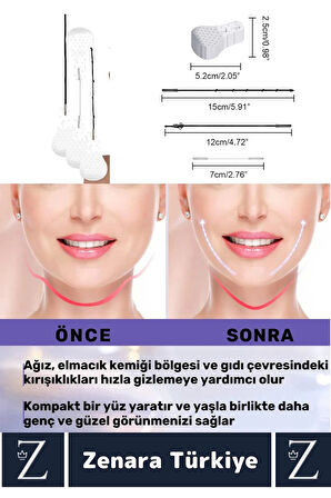 Günlük Kullanım Suya Dayanıklı İpli Yüz Kaş Göz Vücut Gıdı Gerdirme Bantı 3'lü Özel Set 20 Adet