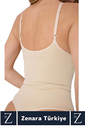 İz İç Göstermez Kaymaz Vücut Şekillendiren Sıkılaştıran Toparlayan Çıtçıtlı String Body Korse