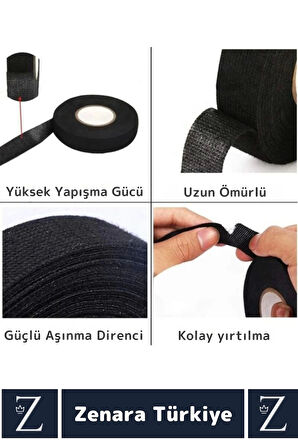 Isıya Dayanıklı Yüksek Aşınma Dirençli Kalıntı Bırakmaz Kaymaz Alev Geciktirici Bant 2 Cm X 10 Metre