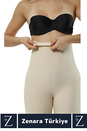 İz İç Göstermez Kaymaz Beden İncelten Sıkılaştıran Toparlayan LAZER KESİM Yüksek Bel Paçalı Korse