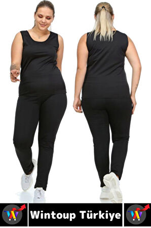 Günlük Spor Kullanım Terleme Hızlandıran Rahat Destekleyici TERMAL SAUNA TAYT ATLET TAKIM