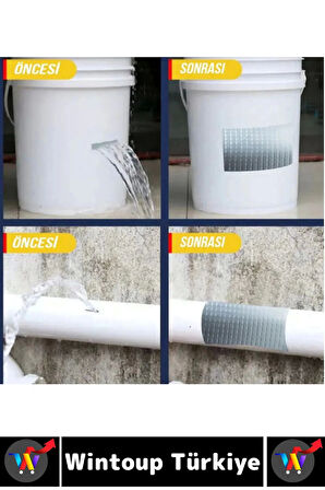 Uzun Ömürlü Su Nem Küfe Dayanıklı Çok Amaçlı SİYAH Montaj Onarım Tamir Bantı 48 Mm X 10 Metre 5 Adet