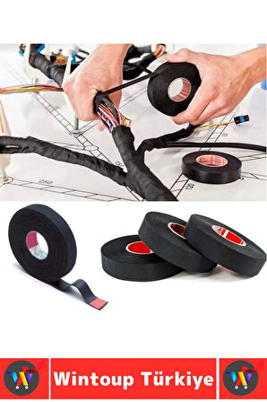 Aşınma Dirençli Korozyona Dayanıklı Kaymaz Kalıntı Bırakmaz Alev Geciktirici Bant 2 CmX10 Mtr 3 Adet