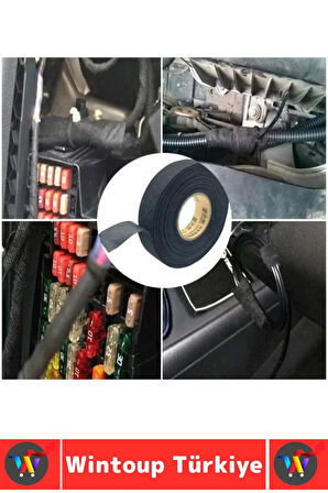 Aşınma Dirençli Korozyona Dayanıklı Kaymaz Kalıntı Bırakmaz Alev Geciktirici Bant 2 CmX10 Mtr 3 Adet