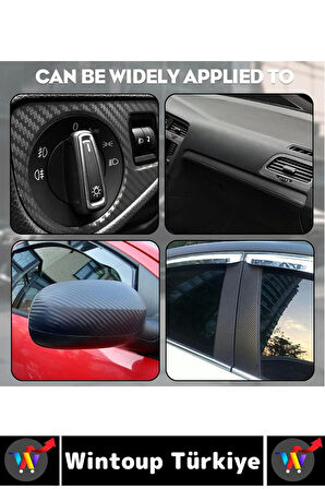 İz Bırakmaz Kapı Eşik Tampon Ev Çizilme Önleyen Koruma Şık Karbon Fiber Bant 3 Cm X 3 Metre 10 Adet