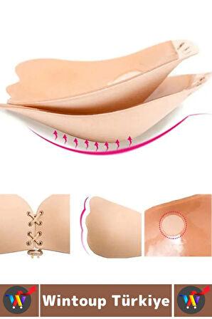 İz Bırakmaz Kaymaz Göğüs Dikleştiren Dolgun Gösteren Toparlayan Göğüs Ucu Kapatıcı Yapışkan SÜTYEN
