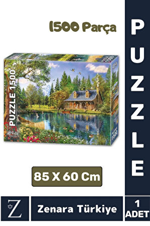 Eğlenceli Eğitici El Göz Görsel Algı Hafıza Beceri Geliştirici 1500 Parça PUZZLE KRİSTAL GÖL