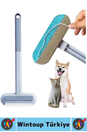 Dayanıklı Yıkanabilir Kolay Temizlenir Pet Kedi Köpek Uzun Saplı Evcil Hayvan Tüy Temizleme Fırçası
