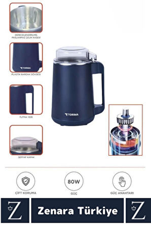 Ergonomik Tutma Saplı Kolay Temizlenir Tek Tuş Bas Çalıştır Kuruyemiş Baharat Kahve Öğütücü 500 ML