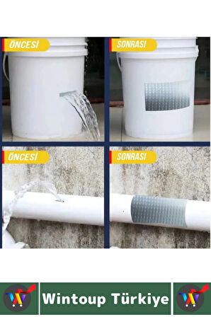 Uzun Ömürlü Su Nem Küfe Dayanıklı Çok Amaçlı YEŞİL Montaj Onarım Tamir Bantı 48 Mm X 10 Metre 5 Adet