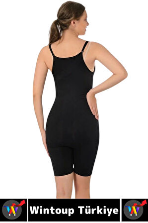 Özel Model Karın Bel Toparlayan Sıkılaştıran Çıkarılabilir Askılı Fermuarlı Ağraflı TAM BOY KORSE