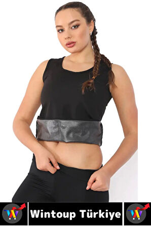 Günlük Spor Kullanım Terleme Hızlandıran Rahat Destekleyici TERMAL SAUNA ŞORT ATLET TAKIM