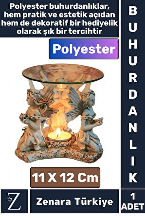 Dekoratif Şık Hediye Aromaterapi Yoga Meditasyon Kolay Temizlenir Dayanıklı Polyester BUHURDANLIK