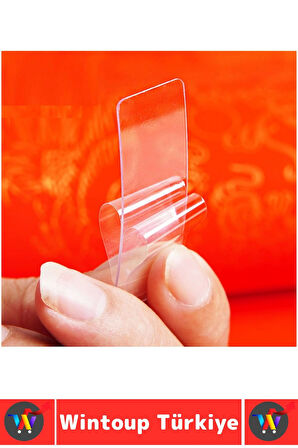 İz Bırakmaz Dayanıklı Pratik Tablo Çerçeve Küçük Obje Çift Taraflı Nano Jel Şeffaf Bant 60'lı Kutu