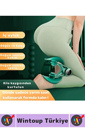 Kompakt Çok Fonksiyonlu Ev Ofis Bacak Kalça Sırt Dijital Sayaçlı Kadın Spor Egzersiz Aleti