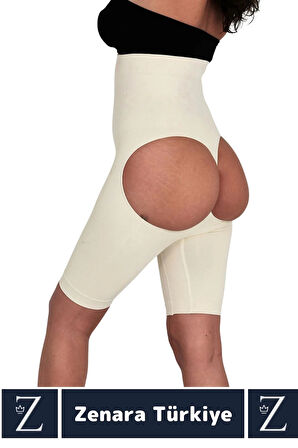 Özel Üretim Gündelik İç Göstermez Kaymaz Vücut Şekillendiren Sıkılaştıran Toparlayan Popo Açık Korse