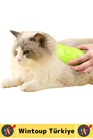 Evcil Hayvan Kedi Banyo Tüy Tarama Masaj Etkili Yumuşak Zararsız Çok Fonksiyonlu Buharlı Tarak