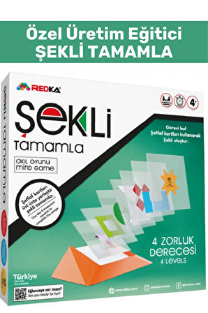 Özel Seri Görsel Algı Odaklanma Problem Çözme Becerisi Geliştirici Eğlenceli ŞEKLİ TAMAMLA Oyunu