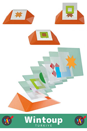 Özel Seri Görsel Algı Odaklanma Problem Çözme Becerisi Geliştirici Eğlenceli ŞEKLİ TAMAMLA Oyunu