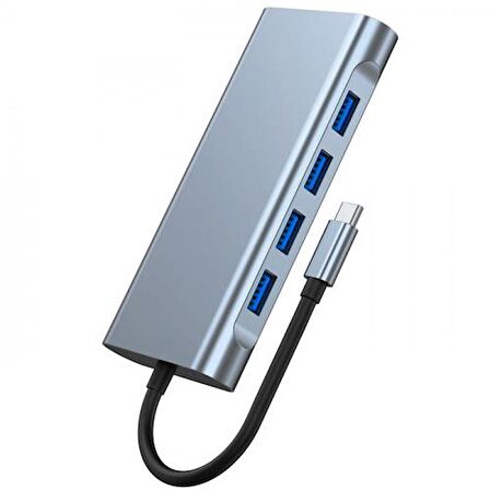 Coofbe 100W 11in1 Multifonksiyonlu Type-C Hub Type-C Hub Dönüştürücü Çoğaltıcı RJ45 HDMİ VGA USB3.0 