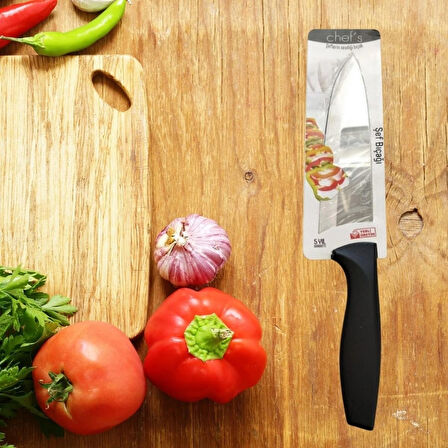 Chef's Siyah Saplı Paslanmaz Çelik Şef Bıçağı 30 cm