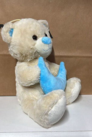 Oyuncak Peluş Sevimli Uyku Arkadaşı Aydedeli Ayıcık 26 cm