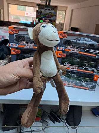 30 cm Asılabilir Elleri Vantuzlu Oyuncak Peluş Maymun