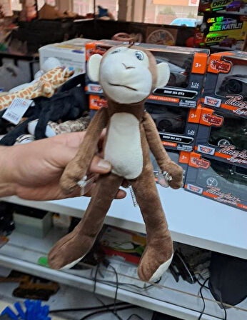 30 cm Asılabilir Elleri Vantuzlu Oyuncak Peluş Maymun