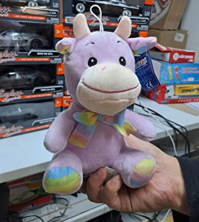 Oyuncak Peluş Sevimli Uyku Arkadaşı İnek 20 cm