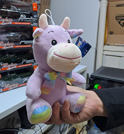Oyuncak Peluş Sevimli Uyku Arkadaşı İnek 20 cm