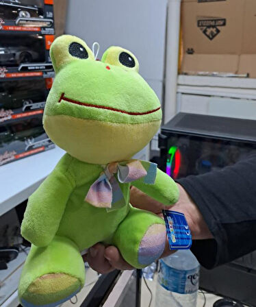 Oyuncak Peluş Sevimli Uyku Arkadaşı Kurbağa 20 cm