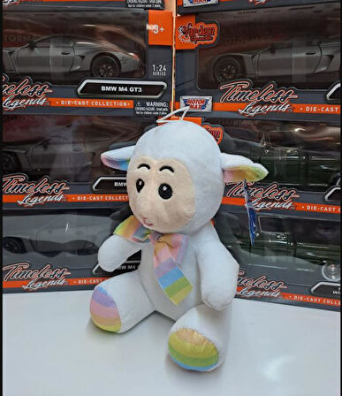 Oyuncak Peluş Sevimli Uyku Arkadaşı Kuzu 20 cm