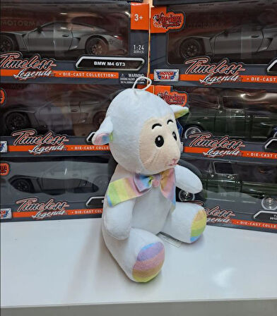 Oyuncak Peluş Sevimli Uyku Arkadaşı Kuzu 20 cm