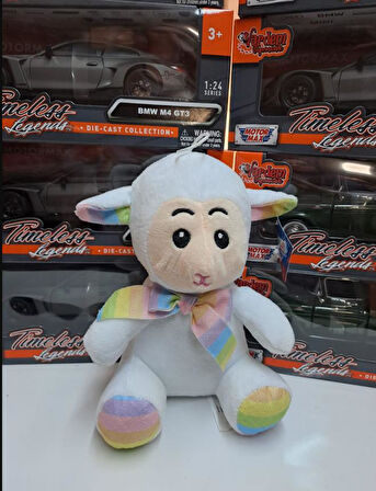 Oyuncak Peluş Sevimli Uyku Arkadaşı Kuzu 20 cm