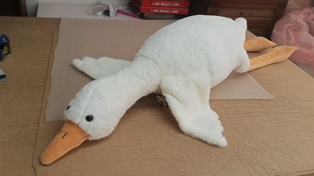 Oyuncak Peluş Sevimli Kaz Kuğu Uyku Arkadaşı 120 cm
