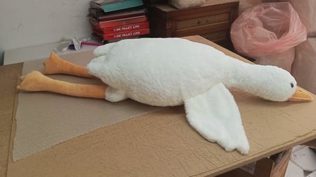 Oyuncak Peluş Sevimli Kaz Kuğu Uyku Arkadaşı 120 cm