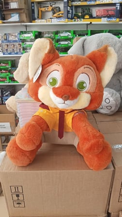 Oyuncak Peluş Sevimli Kıyafetli Tilki Uyku Arkadaşı 45 cm