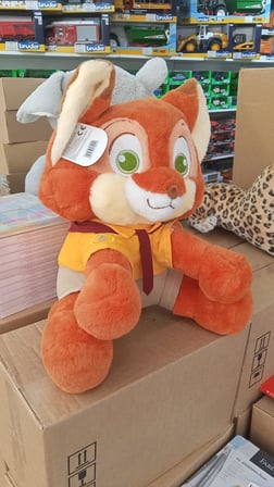 Oyuncak Peluş Sevimli Kıyafetli Tilki Uyku Arkadaşı 45 cm