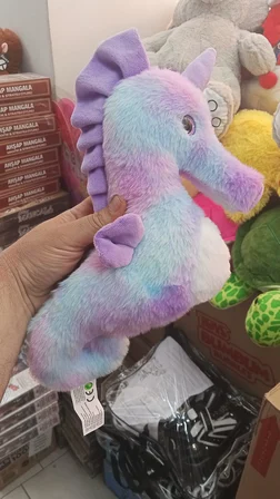 Oyuncak Peluş Sevimli Mor Denizatı Uyku Arkadaşı 40 cm
