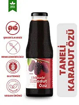 %100 Organik Taneli Karadut Özü – Şekersiz, İlavesiz, Doğal Lezzet 1400 ML