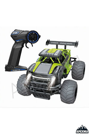 Oyuncak 2.4GHz Uzaktan Kumandalı Full Fonksiyon Şarjlı 1:14 Ölçek Rc Off-Road Arazi Aracı Yeşil