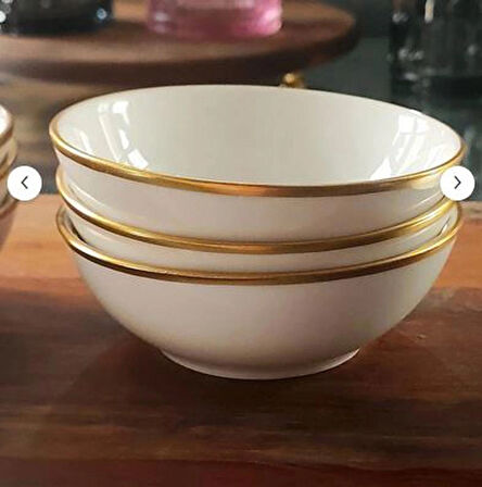 REGNA HOME Fine Living Anka Yaldızlı Hurmalık- Çerezlik-kahvaltılık - Sosluk-6lı Kase Set