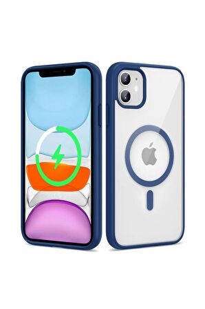 Apple iPhone 12 Kılıf Magsafe Wireless Şarj Özellikli Silikon Ege Kapak