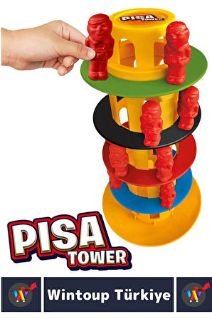 Eğlenceli Eğitici Parça Bütün İlişki Kurma Hızlı Düşünme Karar Verme Becerisi Oyunu PİSA KULESİ