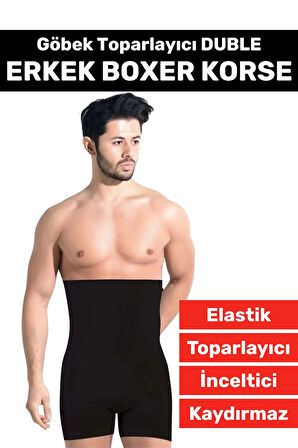Özel Üretim Göbek Kalça Toparlayıcı Sıkılaştırıcı Bel Düzleştirici İnceltici Erkek Duble Boxer Korse