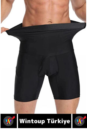 Özel Üretim Göbek Kalça Toparlayıcı Sıkılaştırıcı Bel Düzleştirici İnceltici Erkek Duble Boxer Korse