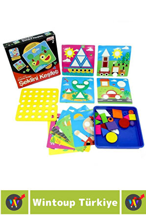 Premium Eğlenceli El Göz Koordinasyon Parça Bütün İlişkisi Kavrama Çocuk Eğitici Oyun ŞEKLİNİ KEŞFET