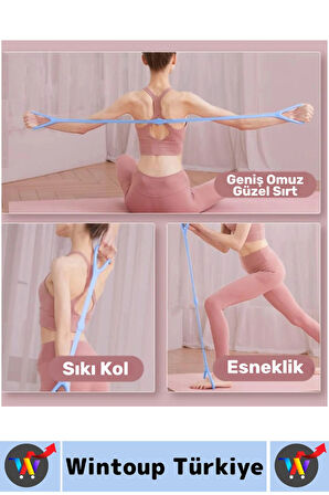 Başlangıç Profesyonel Seviye Bacak Omuz Sırt Esneme Yoga Pilates Orta Sert Egzersiz Direnç Lastiği