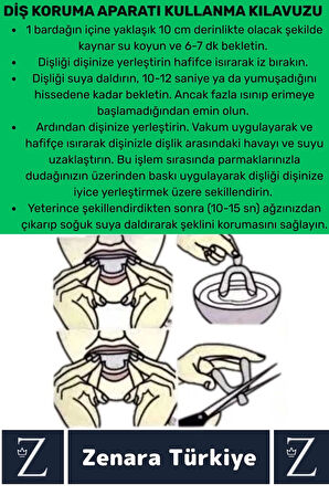 Premium Diş Çene Sıkma Gıcırdatma Bruksizm Önleme Gece Plağı Koruyucu Uyku Aparatı +Protez Kap